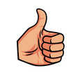 thumb up icon vector image