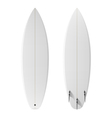 blank surfboard vector image
