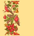 merry christmas seamless pattern vector image vector image