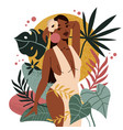 black girl woman colored composition vector image