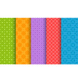 set of different bright seamless patterns vector image vector image