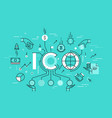 thin line concept vector image vector image