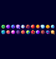 alien space planets cartoon fantastic comets vector image vector image