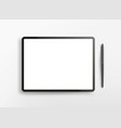 modern tablet computer with blank screen vector image