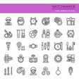 watchmaker thin line and pixel perfect icons vector image
