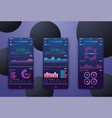 business trend analysis on smartphone screen vector image vector image