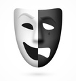 comedy and tragedy theatrical mask vector image