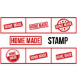 home made rubber stamp set vector image vector image