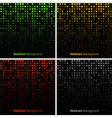 set of abstract technology backgrounds vector image