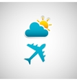 climate cloud weather nature vector image vector image