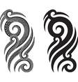 maori tattoo pattern vector image vector image