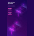 big data waterfall streams digital binary code vector image vector image