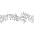 decorative floral seamless pattern in baroque vector image