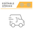 delivery line icon vector image vector image