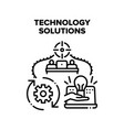 technology solutions concept vector image