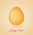 glass egg easter greetings card vector image