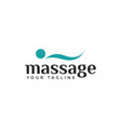 massage therapy relaxing body spa orthopedic vector image vector image