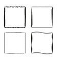 sketch brush squares vector image vector image