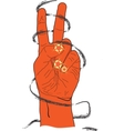 v symbol vector image