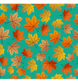 vintage autumn leaves seamless pattern background vector image vector image