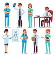 doctors team medical staff people doctor nurse vector image