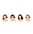 hair styling icons vector image vector image