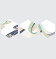 japanese background with abstract landscape vector image