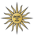 symbol sun vector image