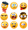 cartoon smiles vector image
