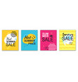 hot price summer sale banner set flyer design vector image vector image