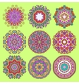 circle lace ornament round ornamental geometric vector image