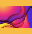 colorful paper cut abstract background vector image