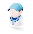 baseball player vector image vector image