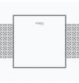 circle pattern and frame vector image vector image