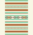 ethnic boho geometric pattern mexican tribal vector image vector image