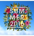 summer typographical background with different vector image vector image