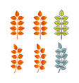 autumn element icon design vector image vector image