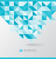 abstract gray triangle and square in blue vector image