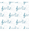 background with music notes vector image vector image