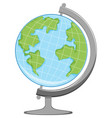 earth globe model vector image vector image