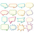 speech bubble templates on white background vector image