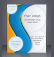 business brochure layout flyer template vector image