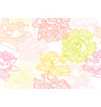 seamless pattern with roses vector image