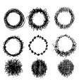 doodle circle sketch design vector image