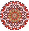 ethnic fractal mandala meditation looks like vector image