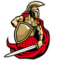 spartan warrior vector image vector image