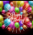 happy birthday balloons background vector image