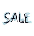 sale lettering hand drawn doodle color isolated vector image