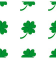 seamless background irish clover vector image