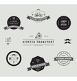 set of hipster modern labels icons vector image vector image